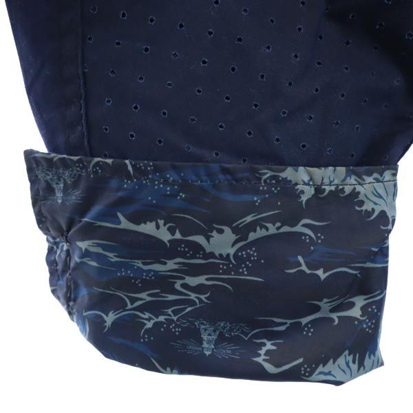 Barbour バブアー 長袖 コットンジャケット M 紺 White Mountaineering ホワイトマウンテニアリング コラボ メンズ