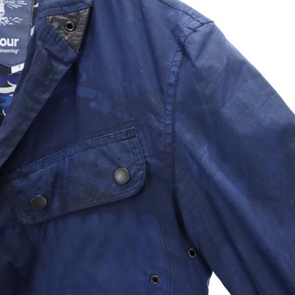 Barbour バブアー 長袖 コットンジャケット M 紺 White Mountaineering ホワイトマウンテニアリング コラボ メンズ