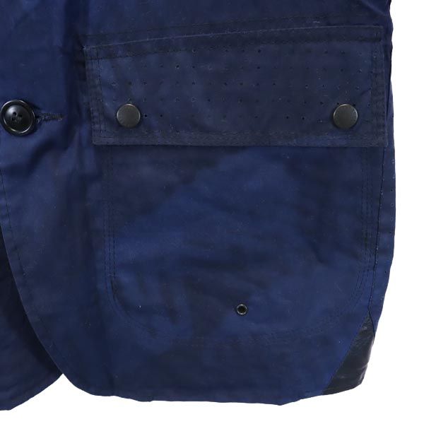 Barbour バブアー 長袖 コットンジャケット M 紺 White Mountaineering ホワイトマウンテニアリング コラボ メンズ