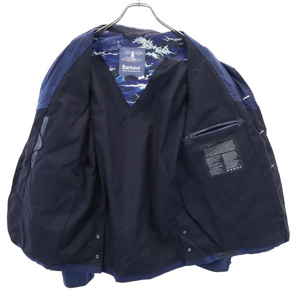 Barbour バブアー 長袖 コットンジャケット M 紺 White Mountaineering ホワイトマウンテニアリング コラボ メンズ
