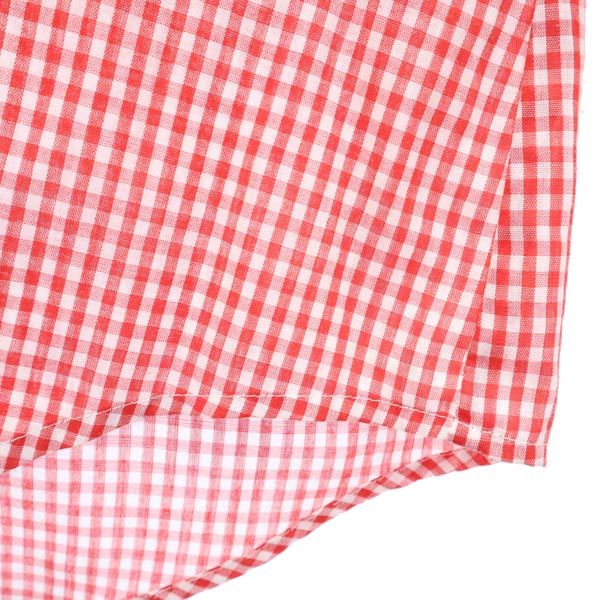 RockMount ロックマウント 70s USA製 ヴィンテージ ギンガムチェック柄 長袖 ウエスタンシャツ 赤系 メンズ