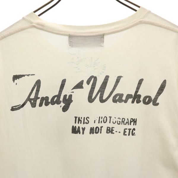 ヒステリックグラマー 両面プリント 半袖 Tシャツ M 白 HYSTERIC GLAMOUR Andy Warhol メンズ