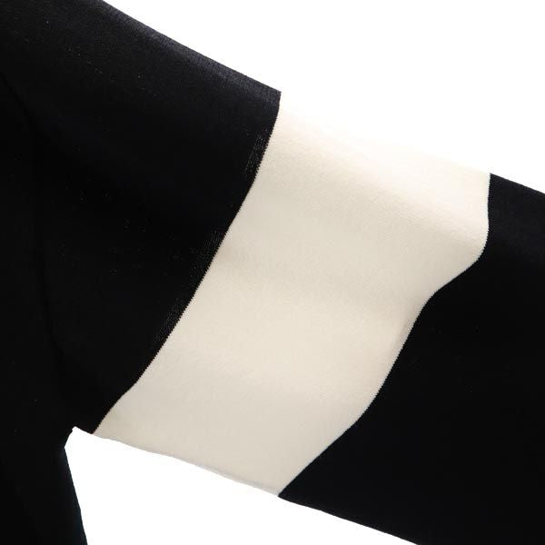 β ベータメン 長袖 ニット ジップパーカー M ブラック×グリーン メンズ