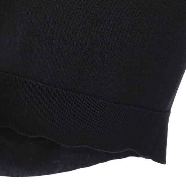 β ベータメン 長袖 ニット ジップパーカー M ブラック×グリーン メンズ