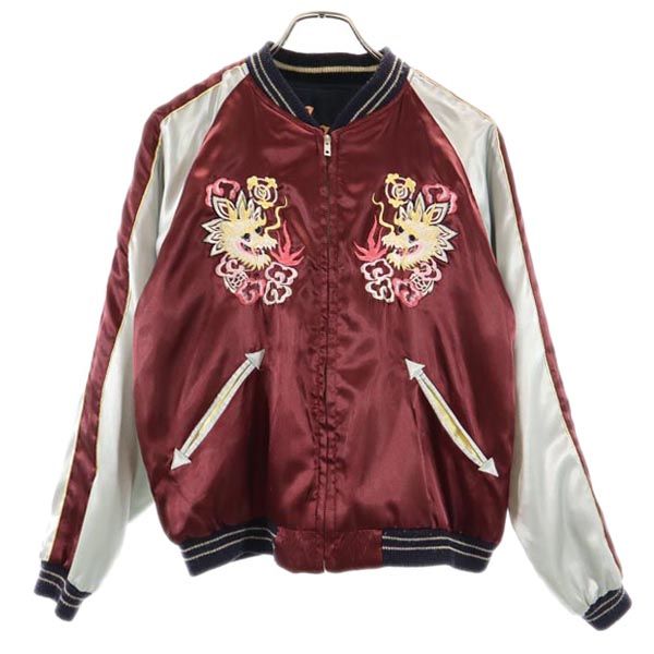 テーラー東洋 TT10827 T品番 東洋エンタープライズ リバーシブル スカジャン M 黒×金 東洋エンタープライズ メンズ