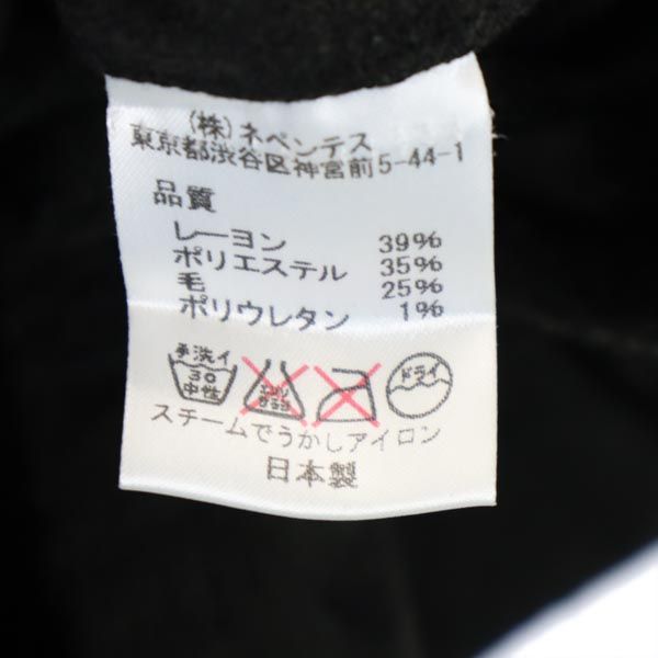 ニードルズ 日本製 ウールブレンド 長袖 オープンカラーシャツ S ブラック系 Needles 開襟 メンズ