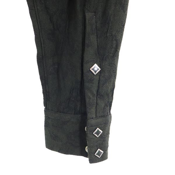 ニードルズ 日本製 ウールブレンド 長袖 オープンカラーシャツ S ブラック系 Needles 開襟 メンズ