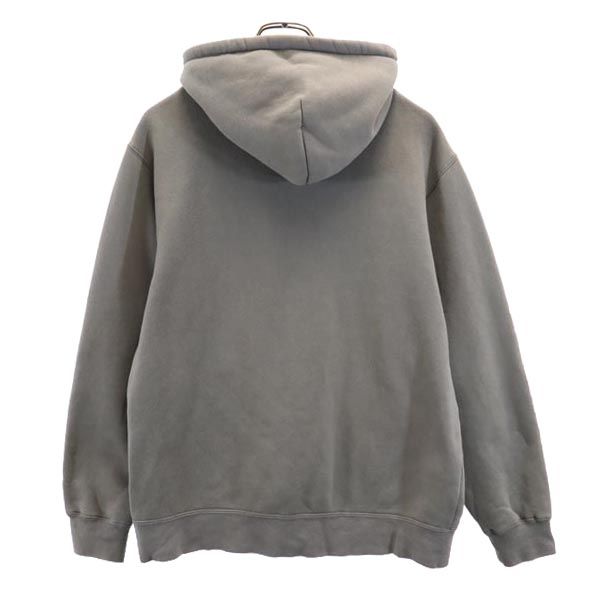 STUSSY ステューシー 長袖 スウェットパーカー S グレー系 裏起毛 メンズ