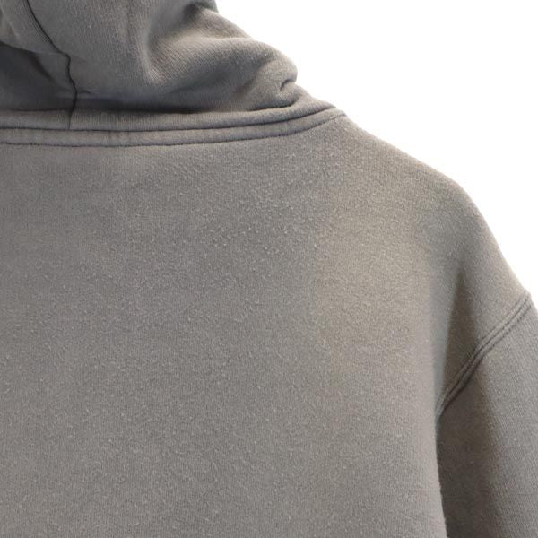 STUSSY ステューシー 長袖 スウェットパーカー S グレー系 裏起毛 メンズ