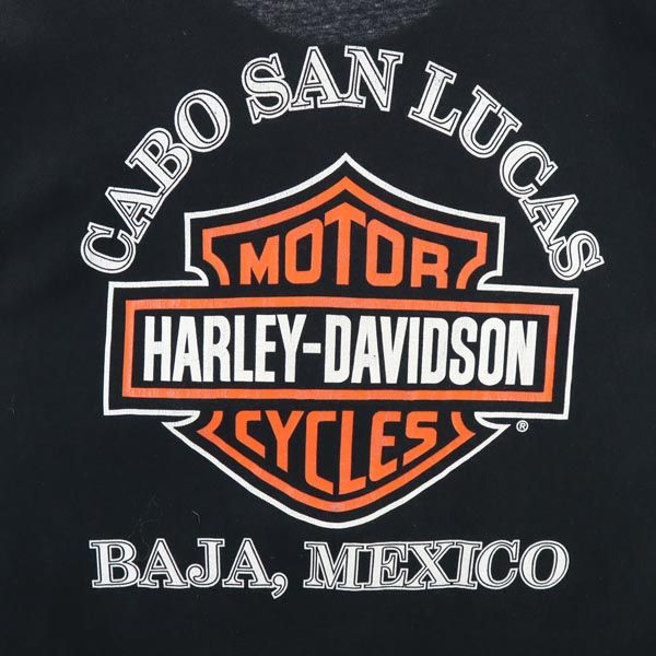 ハーレーダビッドソン 長袖 Tシャツ ブラック HARLEY DAVIDSON ロンT メンズ