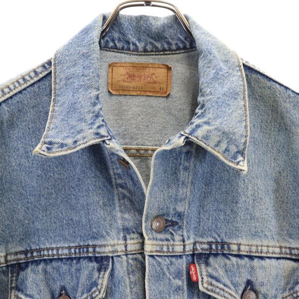 リーバイス 90s USA製 70505 デニムジャケット 42 Levi's ジージャン メンズ