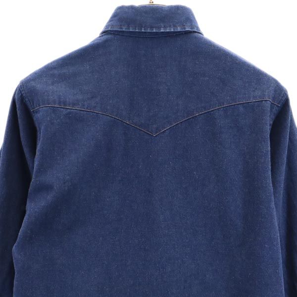 Carhartt カーハート 80s ヴィンテージ 長袖 デニム ウエスタンシャツ 14 1/2 メンズ