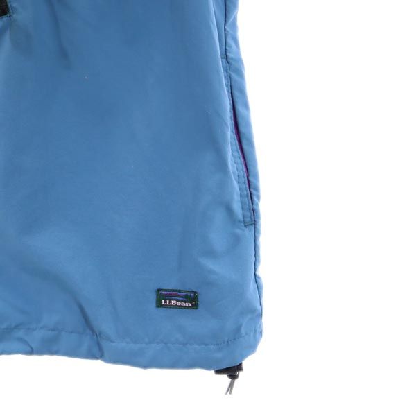 L.L.Bean エルエルビーン 80s アウトドア ヴィンテージ ハーフジップ ナイロンジャケット XL パープル×ブルー キッズ