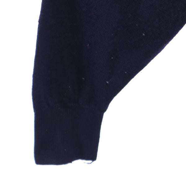 Burberrys バーバリーズ 英国製 ウール 長袖 セーター 38 ネイビー系 ニット レディース