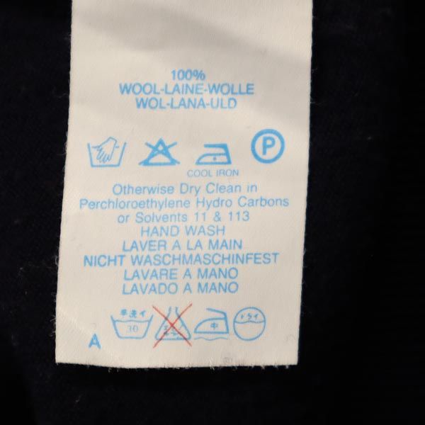 Burberrys バーバリーズ 英国製 ウール 長袖 セーター 38 ネイビー系 ニット レディース