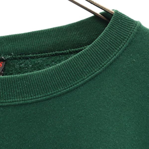 GARMENT GRAPHICS ガーメントグラフィックス 90s USA製 長袖 スウェット トレーナー L グリーン系 裏起毛 メンズ