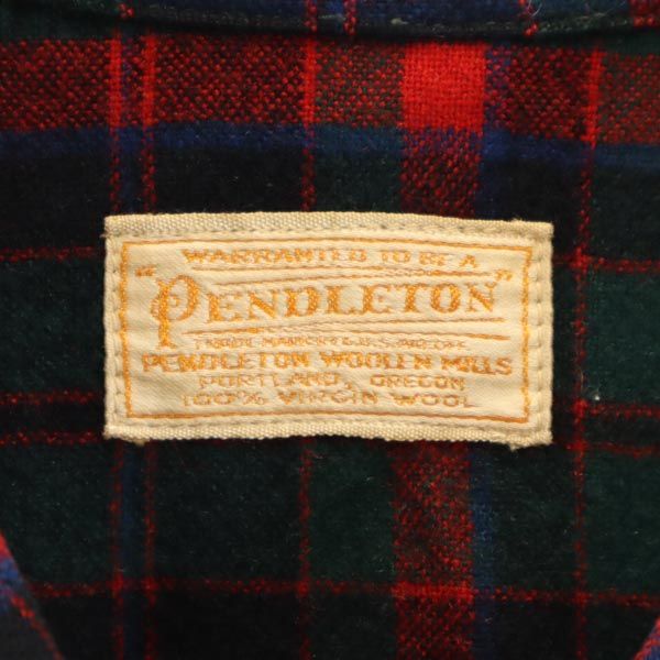 ペンドルトン 40s ウール チェック ジャケット グリーン系 PENDLETON レディース