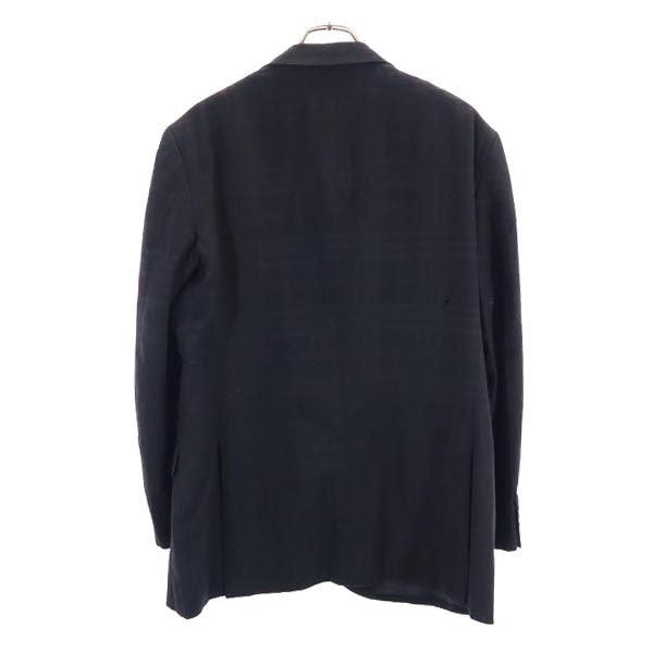 BURBERRY バーバリー 三陽商会 日本製 ウール チェック柄 テーラードジャケット 98-88-175 AB6 ブラック メンズ