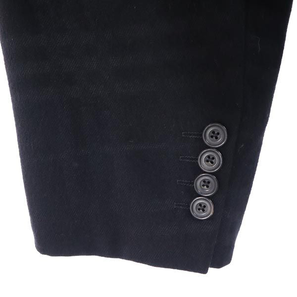 BURBERRY バーバリー 三陽商会 日本製 ウール チェック柄 テーラードジャケット 98-88-175 AB6 ブラック メンズ