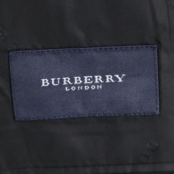 BURBERRY バーバリー 三陽商会 日本製 ウール チェック柄 テーラードジャケット 98-88-175 AB6 ブラック メンズ