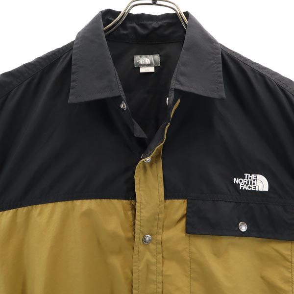 ノースフェイス アウトドア NR11961 バイカラー 長袖 シャツ L 黒系 THE NORTH FACE メンズ