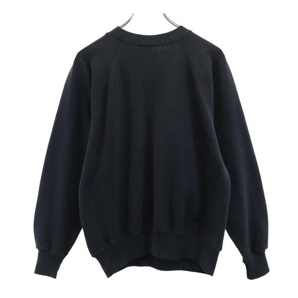 ULTRASWEATS USA製 長袖 スウェット トレーナー M 黒系 裏起毛 メンズ