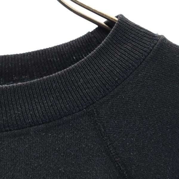 ULTRASWEATS USA製 長袖 スウェット トレーナー M 黒系 裏起毛 メンズ