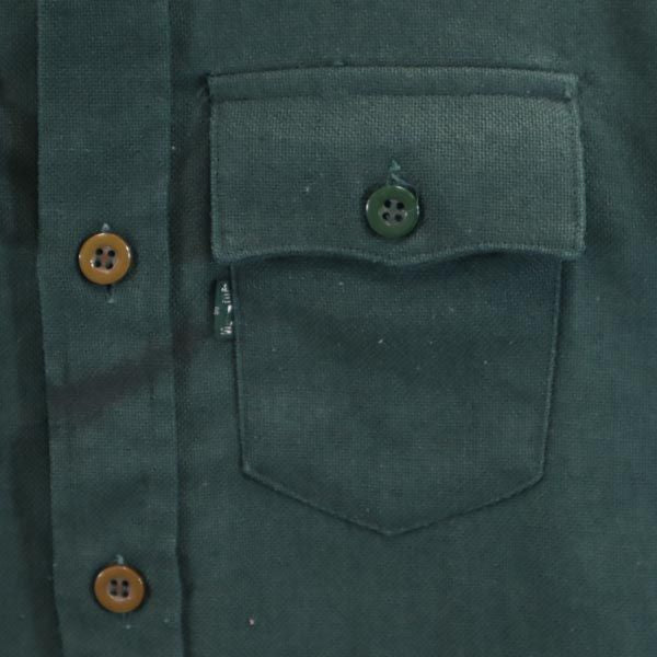 Levi's リーバイス 70s オールド ヴィンテージ ビッグE 長袖 シャツ グリーン レディース