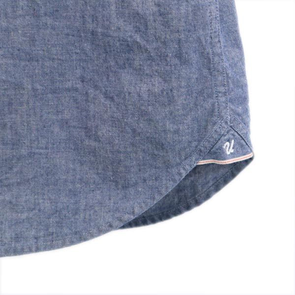 アンディフィーティド バックプリント 長袖 ボタンダウンシャツ M ブルー系 メンズ