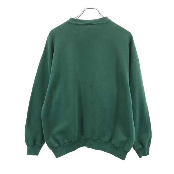 TULTEX タルテックス 90s オールド USA製 ワーナーブラザーズ ルーニーテューンズ ルーニーテューンズ 長袖 トレーナー L グリーン スウェット メンズ