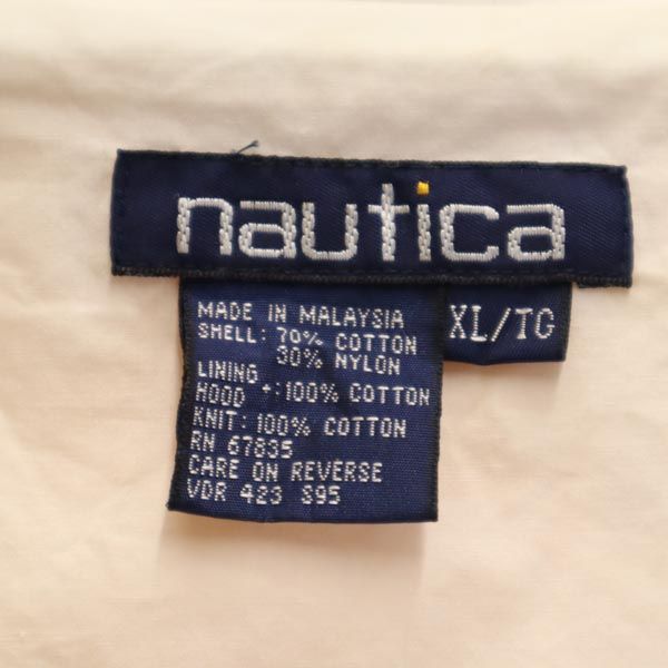 NAUTICA ノーティカ 90s オールド セーリング ジャケット XL イエロー フード メンズ