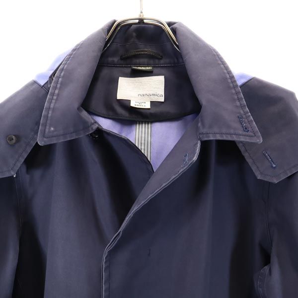 nanamica ナナミカ GOR-TEX ステンカラーコート S ネイビー ジャケット ゴアテックス メンズ