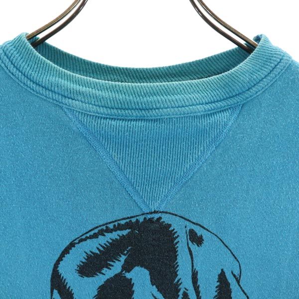 HUMAN MADE ヒューマンメイド 日本製 長袖 スウェット トレーナー S ブルー系 メンズ