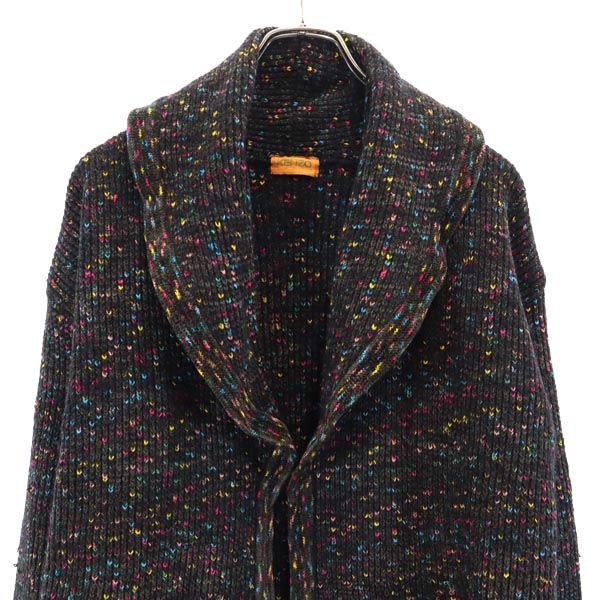 KENZO ケンゾー 日本製 ウールブレンド 長袖 ニット カーディガン 大襟 レディース