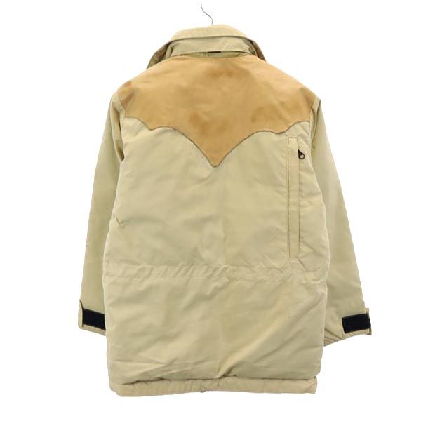 RockyMountain ロッキーマウンテン レザー切替えデザイン ゴアテックス レザー切替 ダウンジャケット 8/32 ベージュ メンズ