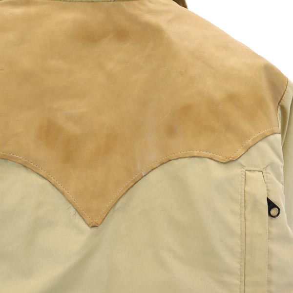 RockyMountain ロッキーマウンテン レザー切替えデザイン ゴアテックス レザー切替 ダウンジャケット 8/32 ベージュ メンズ