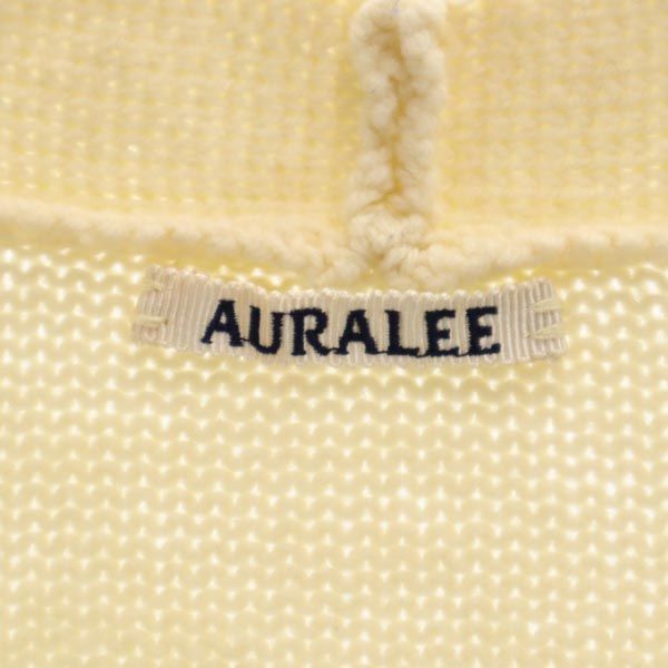AURALEE オーラリー 日本製 ロング カーディガン 1 アイボリー系 メンズ