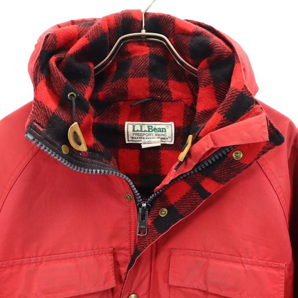 L.L.Bean エルエルビーン 80s USA製 ヴィンテージ マウンテンパーカー S レッド アウトドア メンズ