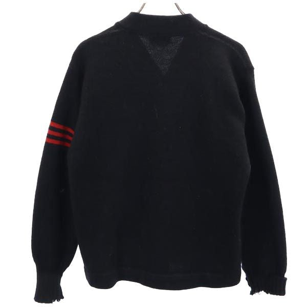 SANDKNIT サンドニット 40s 50s レタード 長袖 ニット カーディガン 42 ブラック系 メンズ