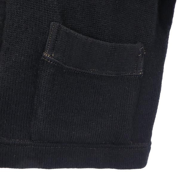SANDKNIT サンドニット 40s 50s レタード 長袖 ニット カーディガン 42 ブラック系 メンズ