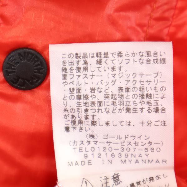 THE NORTH FACE ノースフェイス NP22034 長袖 ハーフジップ アノラックパーカー XL レッド系 ロゴ プルオーバー アウトドア メンズ