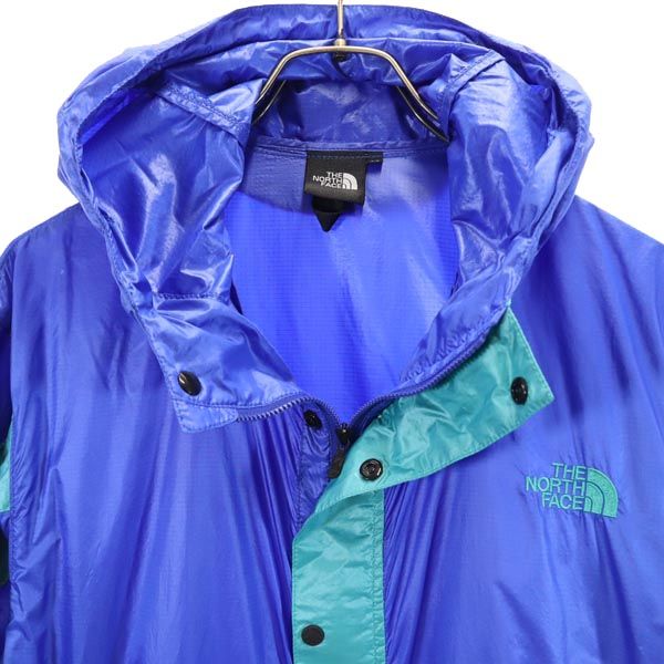 THE NORTH FACE ノースフェイス NP22033 長袖 ナイロンジャケット M ブルー系 ロゴ アウトドア メンズ