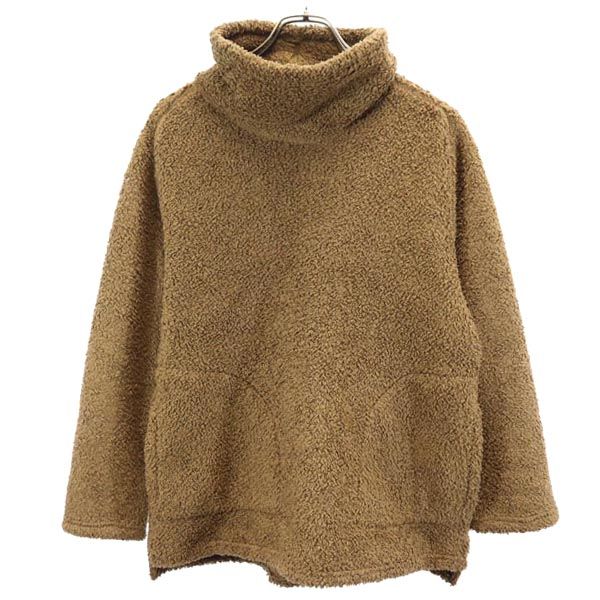 WILDTHINGS ワイルドシングス もこもこ タートルネック スウェット M ブラウン プルオーバー メンズ
