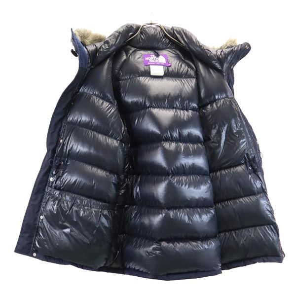 THE NORTH FACE PURPLE LABEL ザノースフェイス パープルレーベル ND2756N ロングセロー ダウンジャケット M ネイビー ファー フード アウトドア メンズ