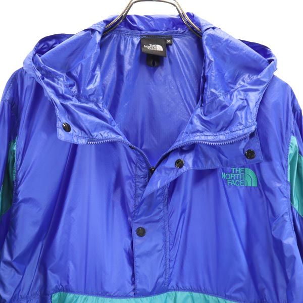THE NORTH FACE ノースフェイス NP22034 ナイロンジャケット M ブルー系 プルオーバー アウトドア ハーフジップ メンズ
