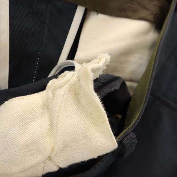 Sasquatchfabrix. サスクワッチファブリックス リネンブレンド クロップド丈 スーツ 上下 セットアップ 上M/下L ネイビー メンズ