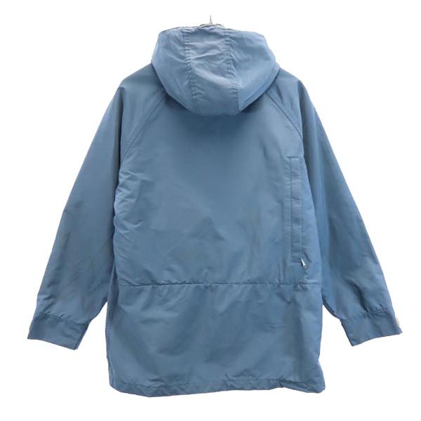 WOOLRICH ウールリッチ 70s ナイロンブレンド ヴィンテージ 長袖 フード ジャケット M ブルー系 裏チェック メンズ
