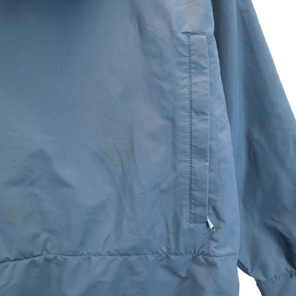 WOOLRICH ウールリッチ 70s ナイロンブレンド ヴィンテージ 長袖 フード ジャケット M ブルー系 裏チェック メンズ