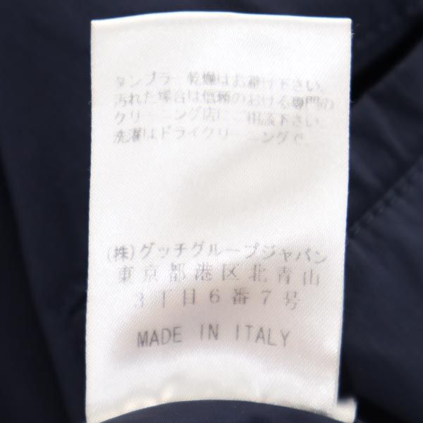 グッチ イタリア製 長袖 中綿ジャケット 46 ネイビー系 GUCCI メンズ