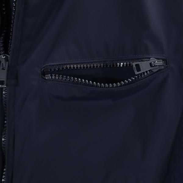 グッチ イタリア製 長袖 中綿ジャケット 46 ネイビー系 GUCCI メンズ